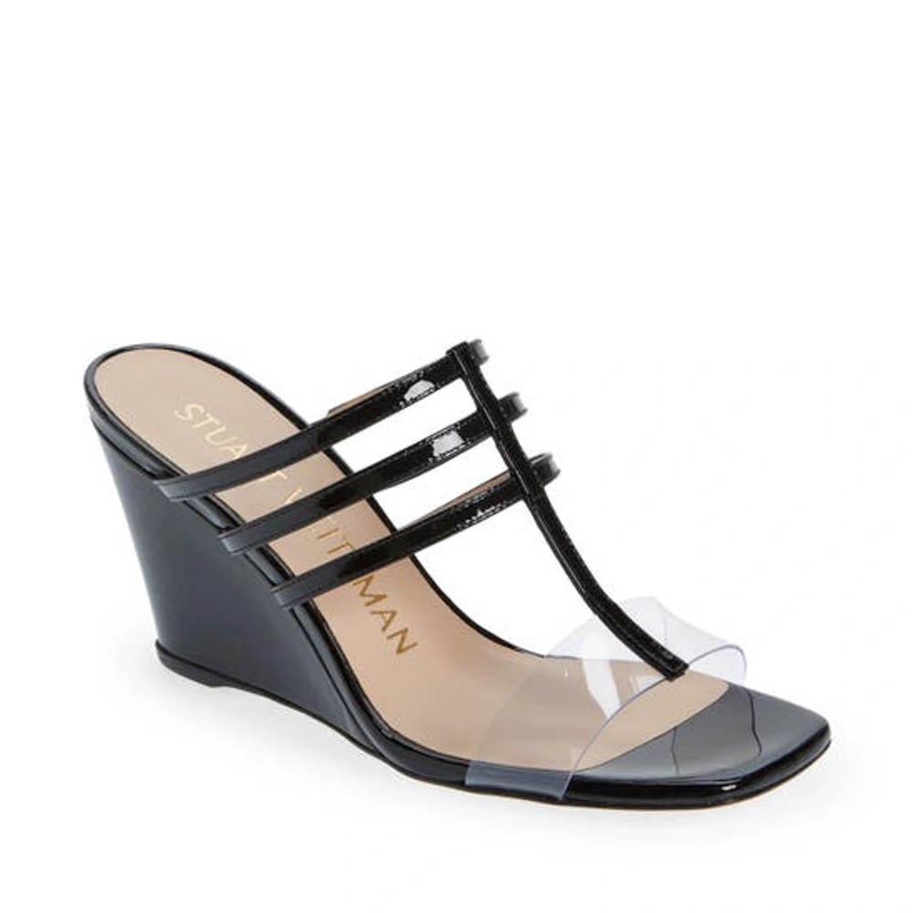 NEW Stuart Weitzman Deco 85 Wedge Sandal
